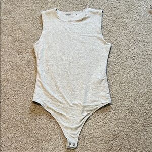 Abercrombie & Fitch Light Gray Bodysuit